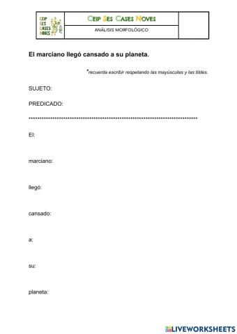 Control analisis morfologic