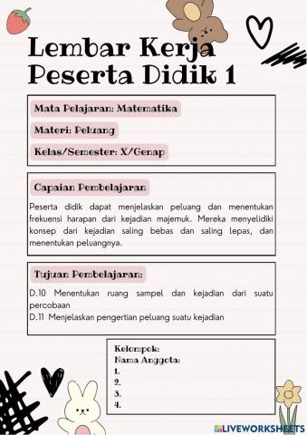 Peluang (Distribusi Peluang)