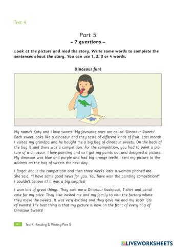 Flyers Plus test 4 R&W p5-7