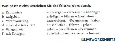 B 1.1. Lektion 2: Verben