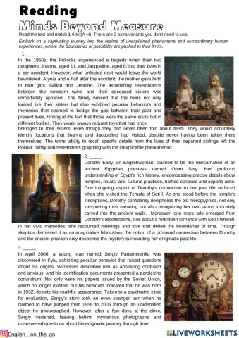 Minds beyond measure