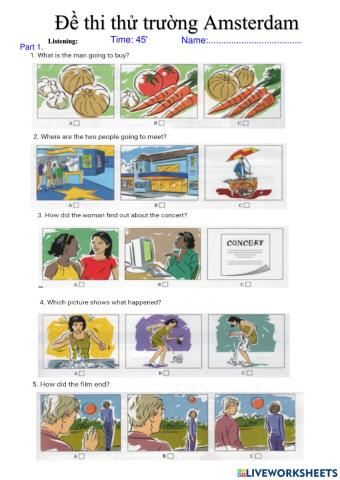 Đề thi thử trường Ams -new