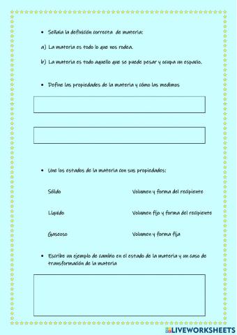 La materia y la energía