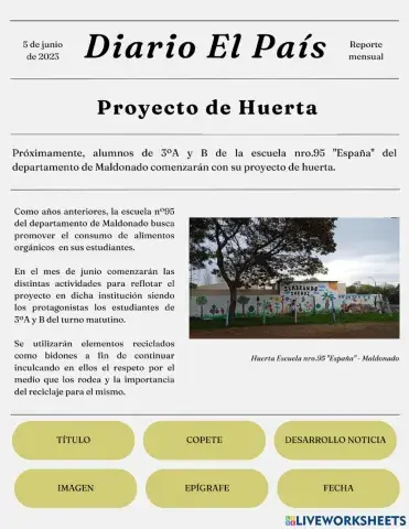 Elementos de la noticia