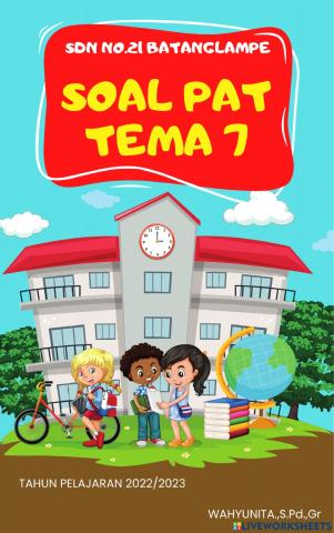 Soal pat tema 7 kelas 5