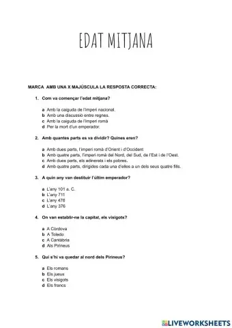 Test inci EDAT MITJANA