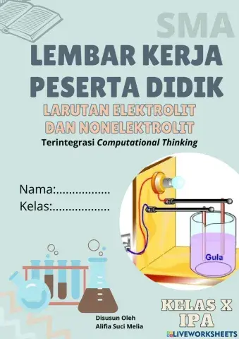 Larutan elektrolit dan nonelektrolit terintegrasi computational thinking-PART 1