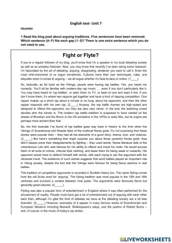 EF upper intermediate. Unit 7