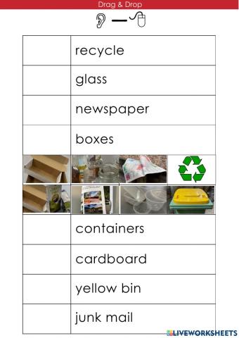 Drag & drop 1 recycling