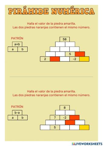 Piramides algebraicas