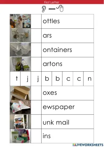 First letter 1 recycling