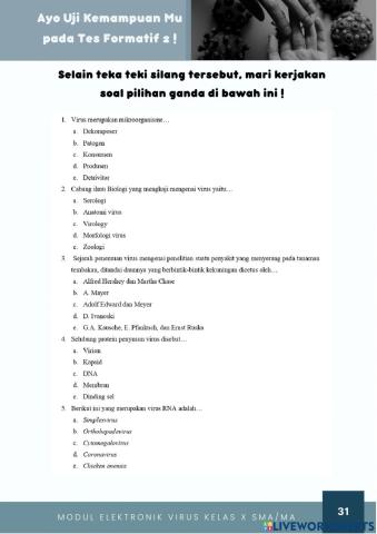 Tes Formatif (Objektif)