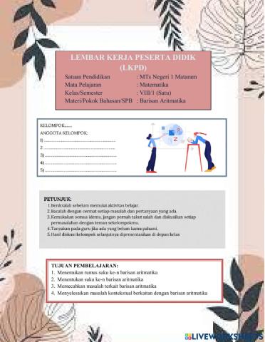 Latihan barisan aritmatika