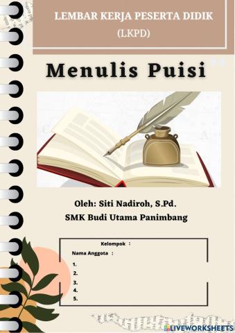 Menulis puisi