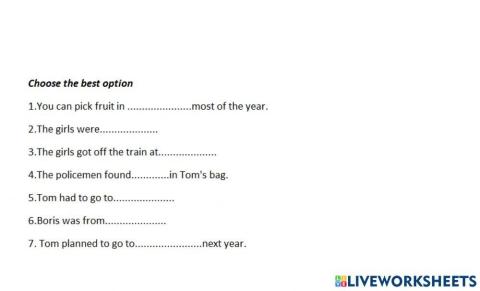 South for the winter