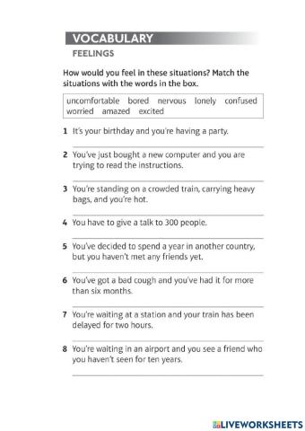 Feelings. Real conditional