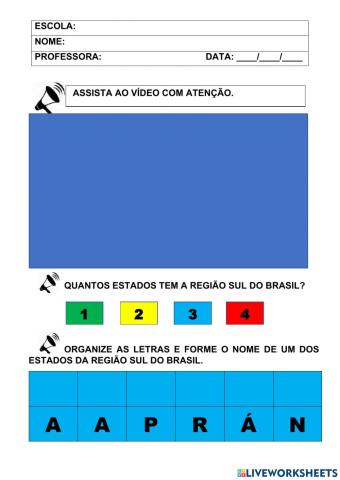 REGIÃO SUL DO BRASIL