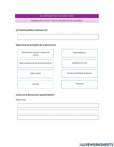 El sistema político