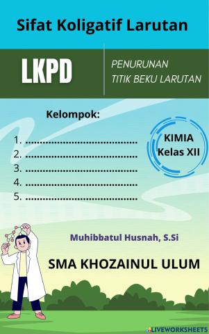 LKPD Praktikum Penurunan Titik Beku Larutan