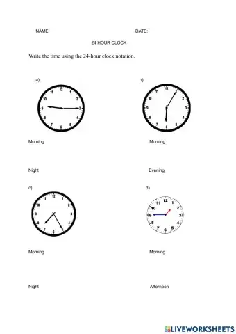 24 Hour Clock