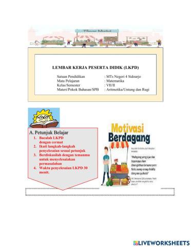 Aritmetika Sosial-Jual Beli