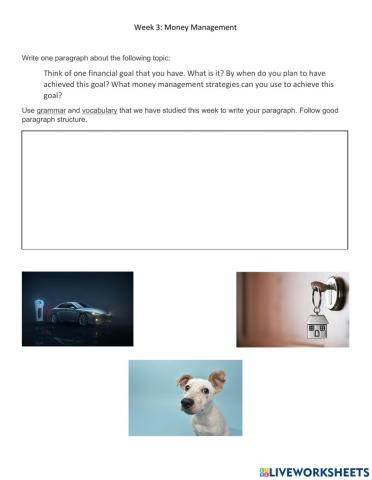 Money Management Paragraph