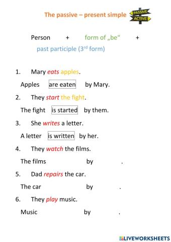 The passive - present simple