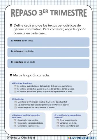 Repaso Tercer Trimestre