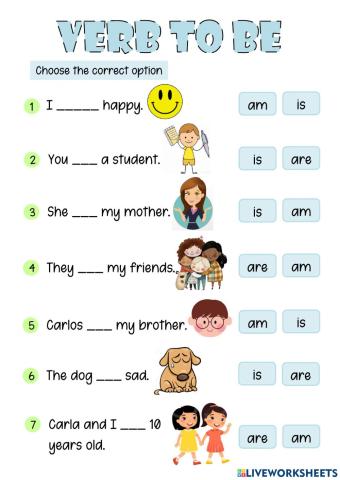 VERB TO BE (Affirmative)