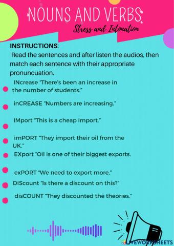 Stress and intonation