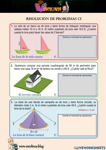 Matemáticas 5º. Resolución de problemas CI