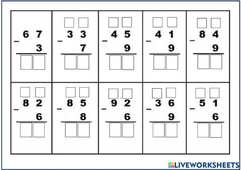 Subtração com Reagrupamento