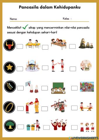 Pancasila dalam kehidupanku