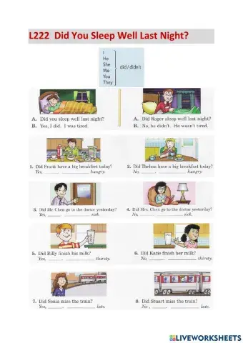 L222 Did You Sleep Well Last Night?