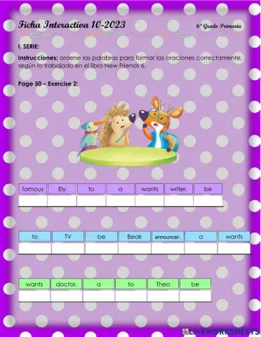 When I grow up 1. 6°-Ficha10-2023