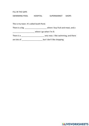 Town, Food and Drink