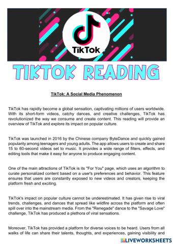 TikTok Reading