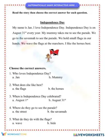 Recalling Details: Independence Day