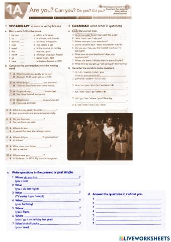 1A Workbook