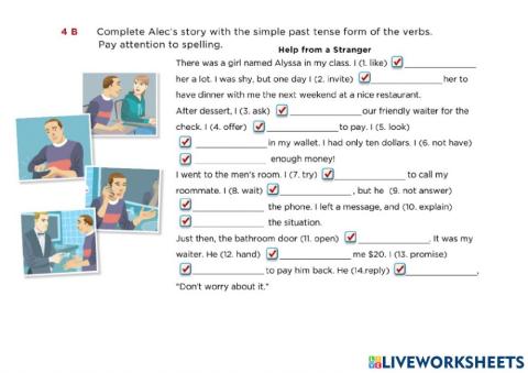 Sismple past spelling