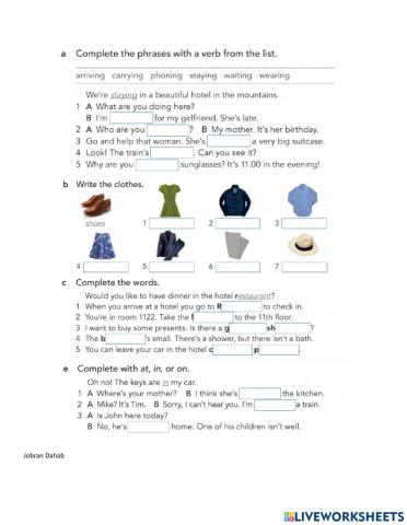 EF 9&10 Review and Check Vocab