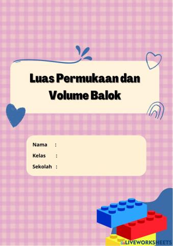 Luas Permukaan dan Volume Balok