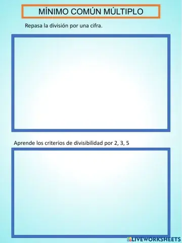 Minimo comun multiplo