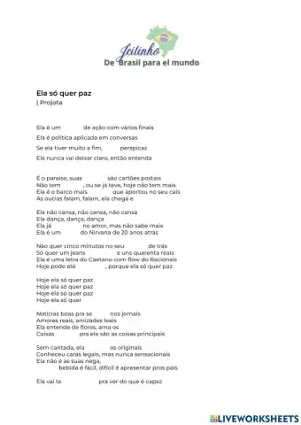 Ela só quer paz - Projota