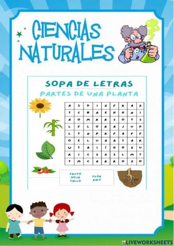 Sopa de Letras Plantas