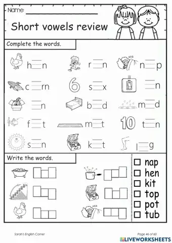Short vowels