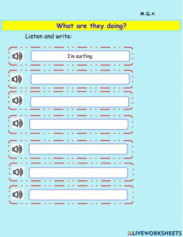 What are they doing?