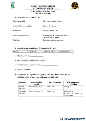 Evaluación primer parcial