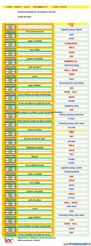 Chino mandarin primaria (YUWEN),  TEMA 操场上 L07-H y P