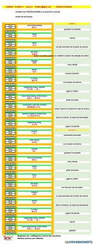 Chino mandarin primaria (YUWEN),  TEMA 操场上 L07 -T